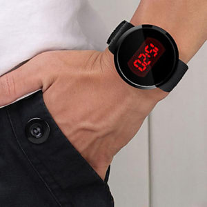 montre LED silicone